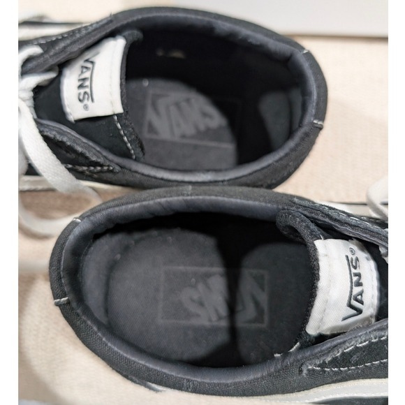 Vans Ward Low Top Sneakers Black White Suede Canvas Womens 8.5 500714 Old Skool - Picture 7 of 9